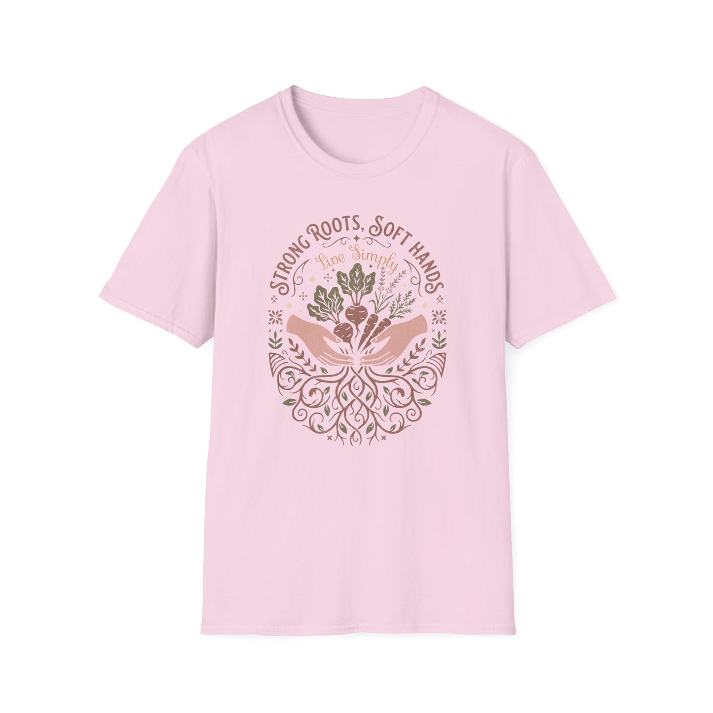 Strong Roots Soft Hands Organic Pattern T-Shirt