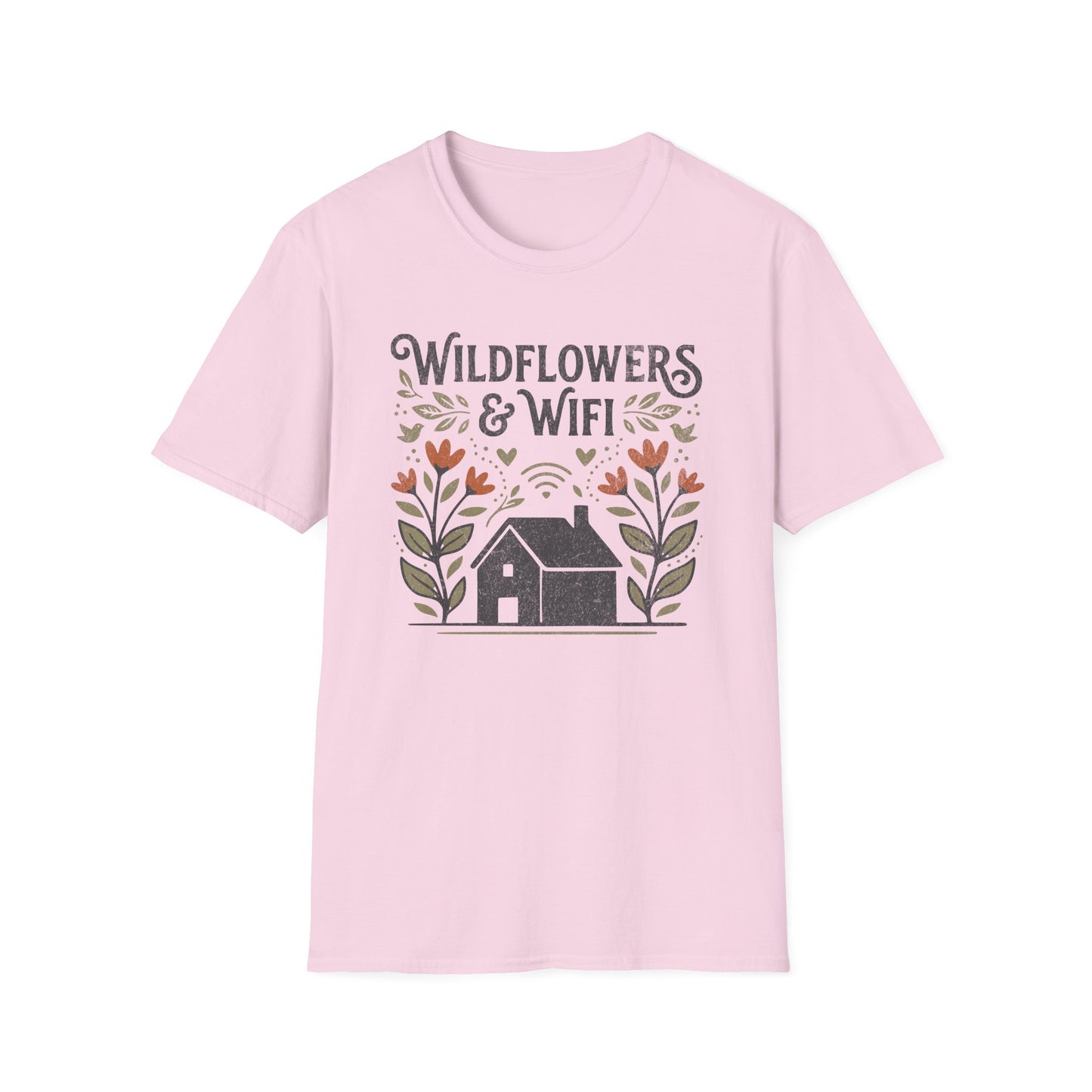 Wild Flowers and WIFI T-Shirt