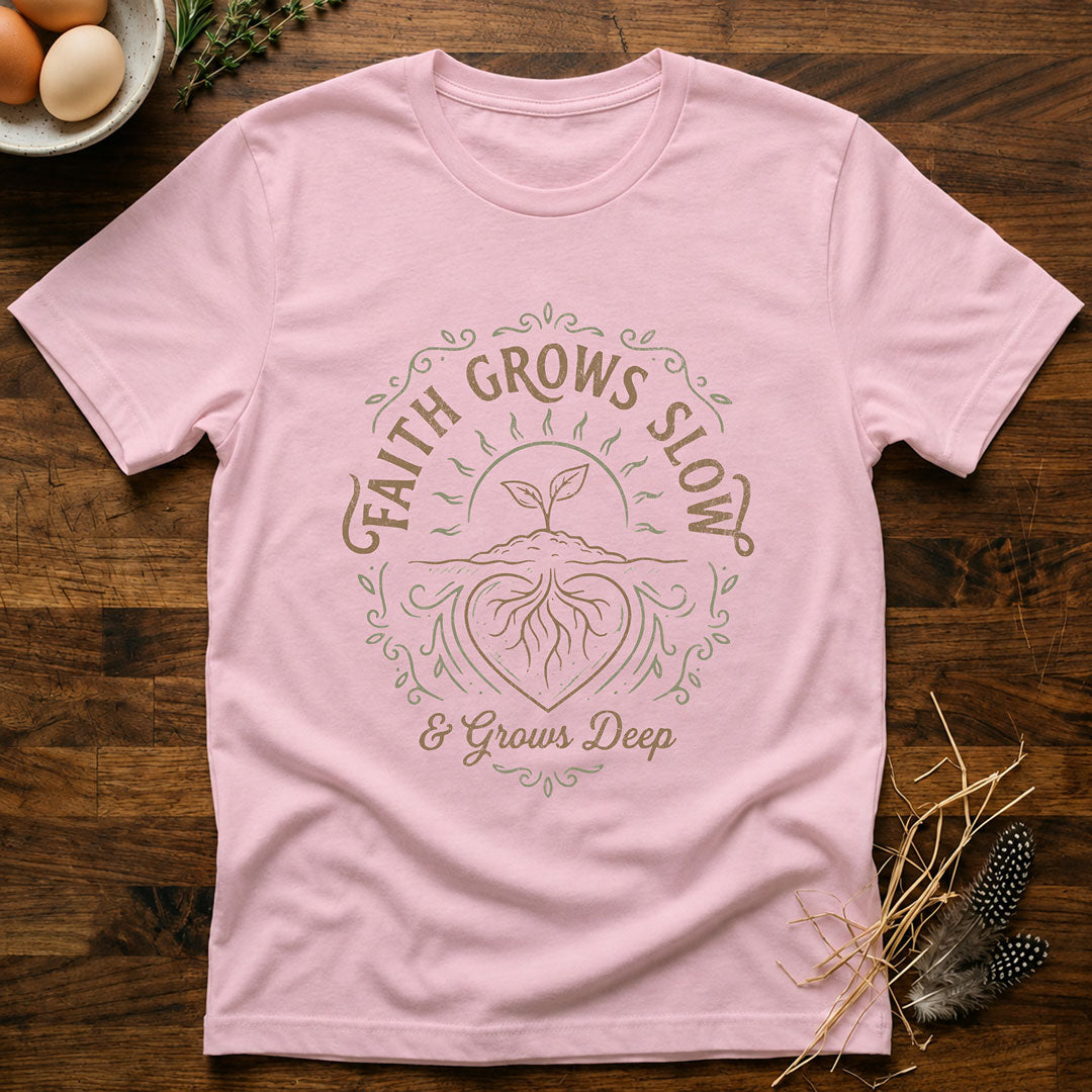 Faith Grows Slow and Grows Deep T-Shirt