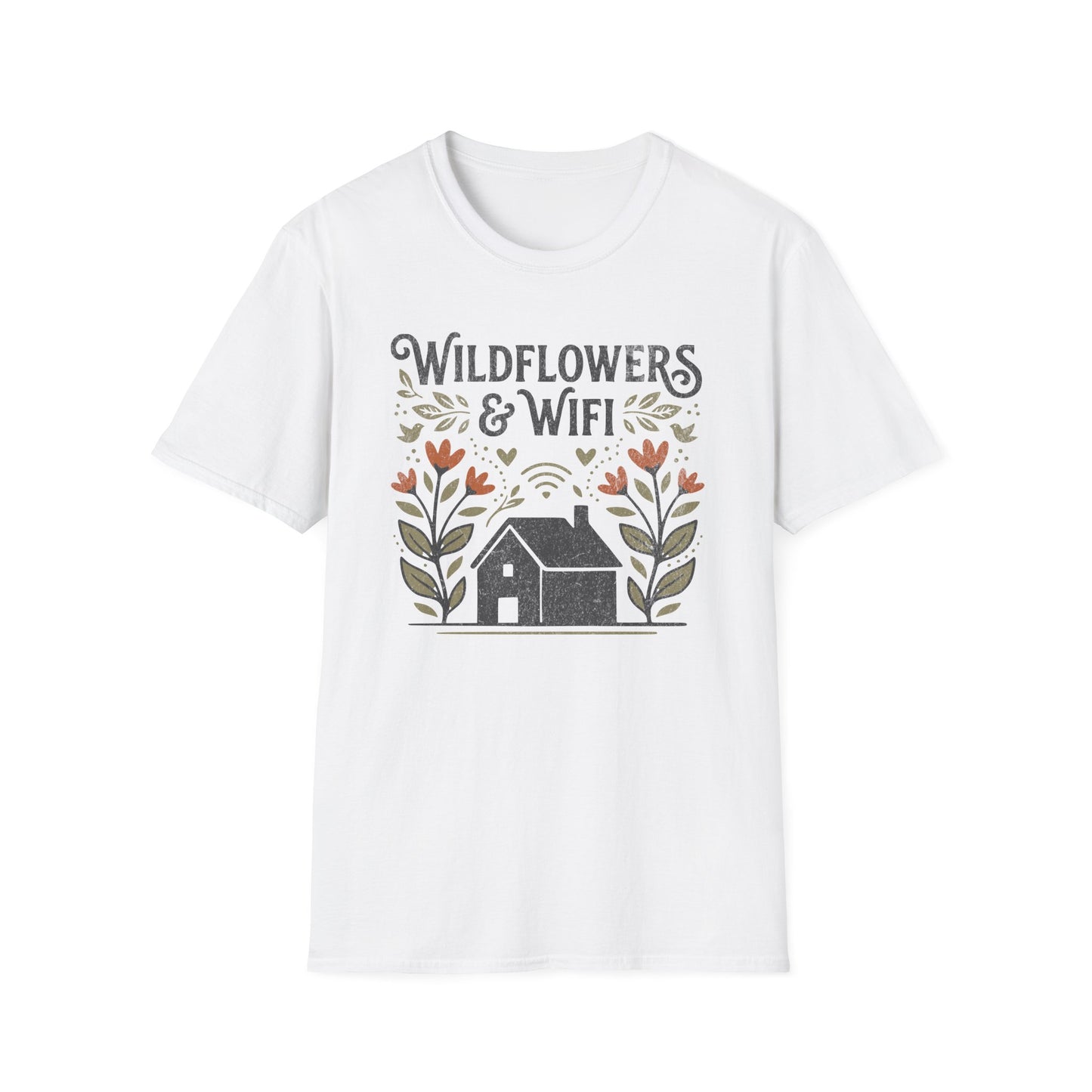 Wild Flowers and WIFI T-Shirt