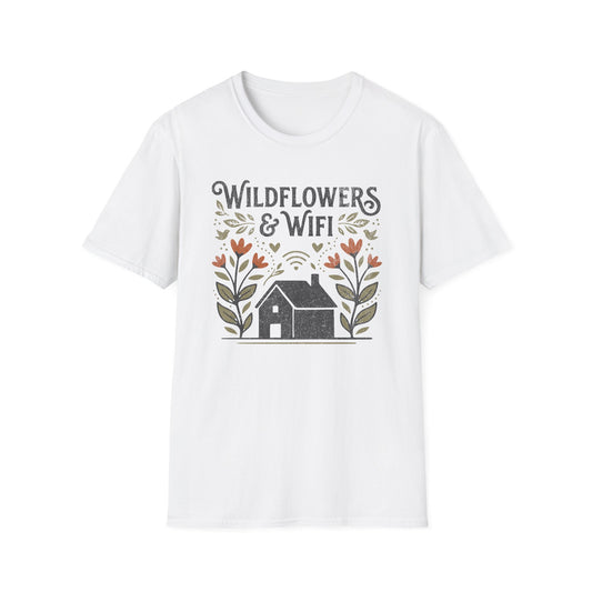 Wild Flowers and WIFI T-Shirt
