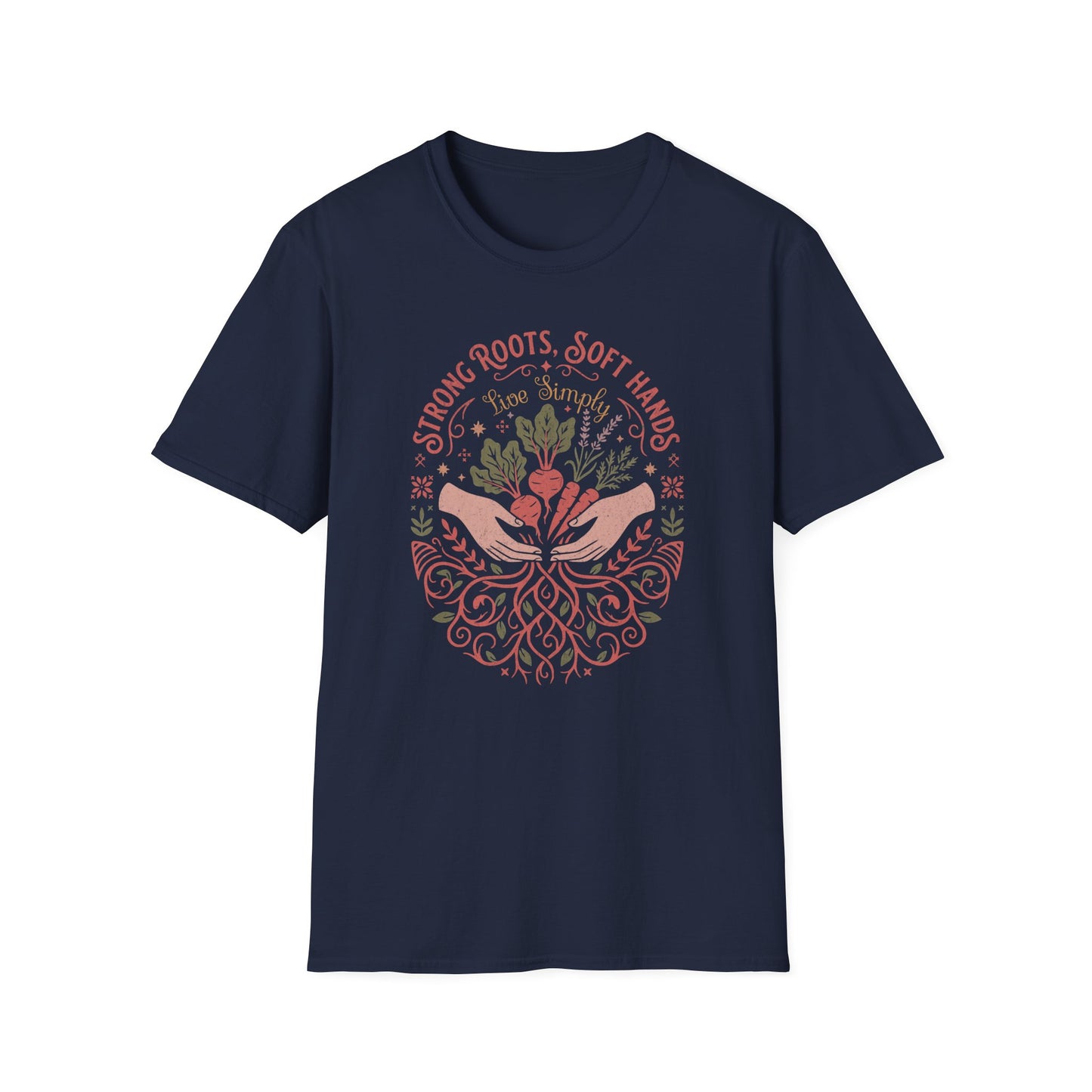 Strong Roots Soft Hands Organic Pattern T-Shirt
