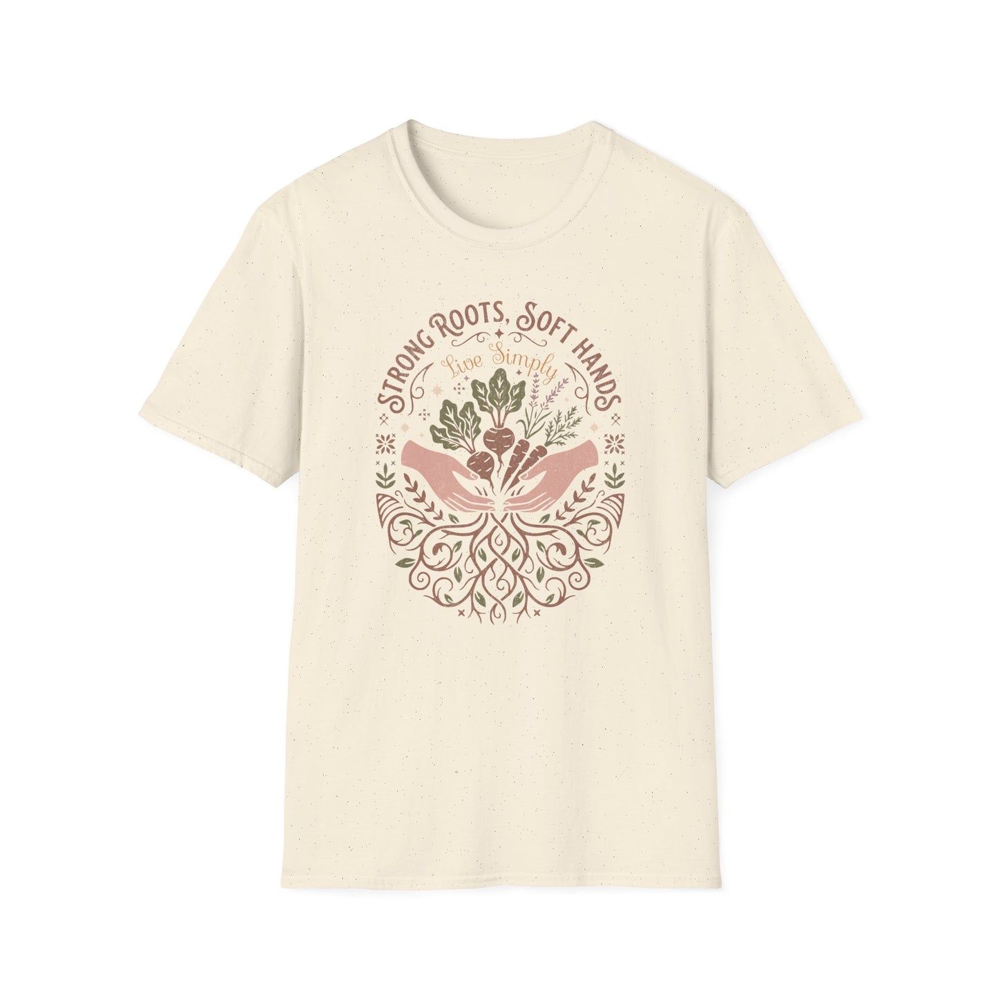 Strong Roots Soft Hands Organic Pattern T-Shirt