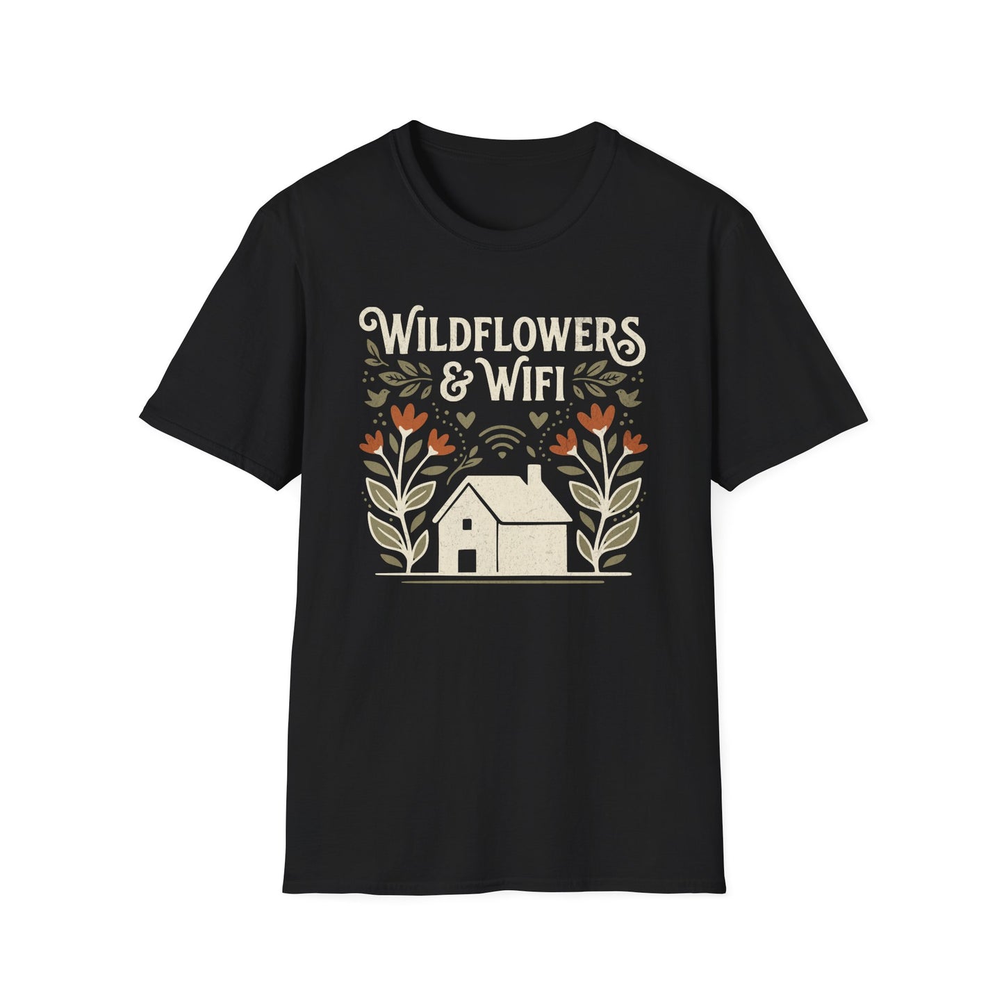 Wild Flowers and WIFI T-Shirt