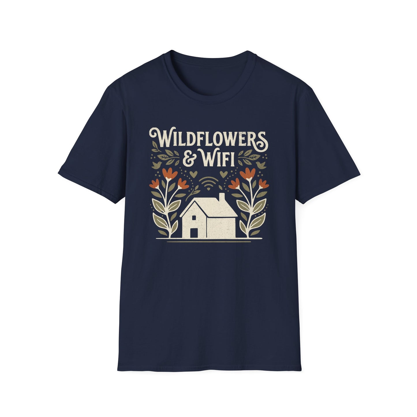 Wild Flowers and WIFI T-Shirt