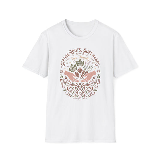 Strong Roots Soft Hands Organic Pattern T-Shirt