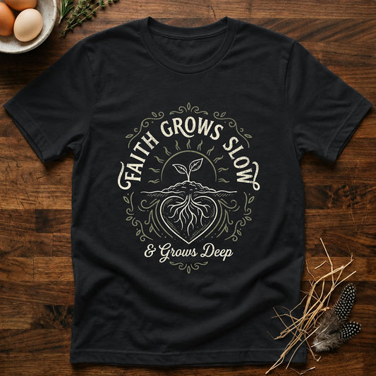 Faith Grows Slow and Grows Deep T-Shirt
