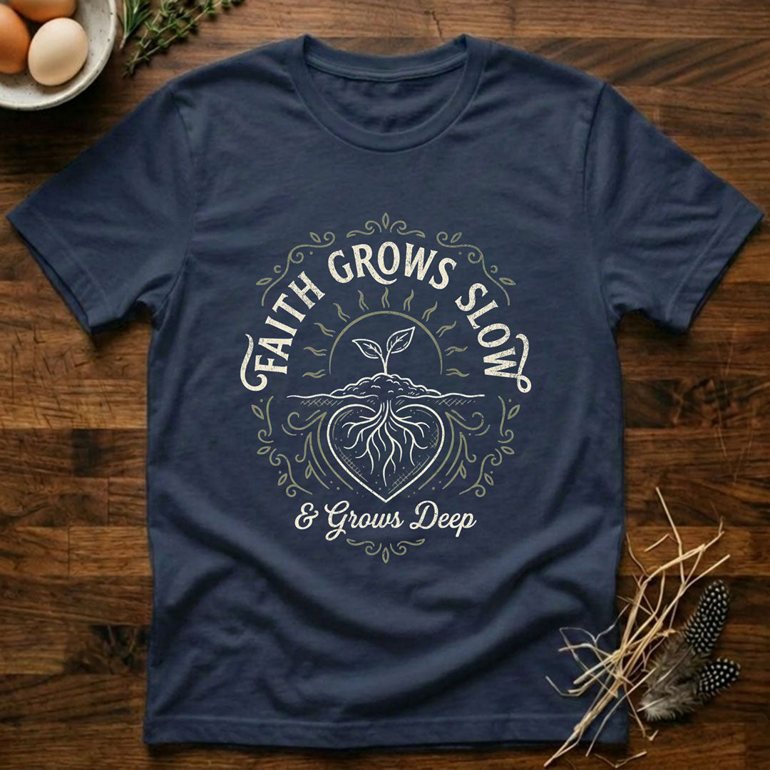 Faith Grows Slow and Grows Deep T-Shirt