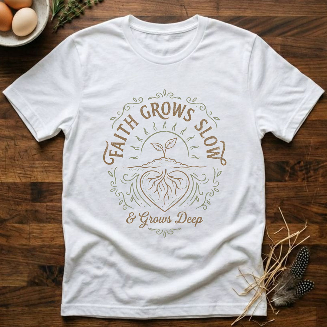 Faith Grows Slow and Grows Deep T-Shirt