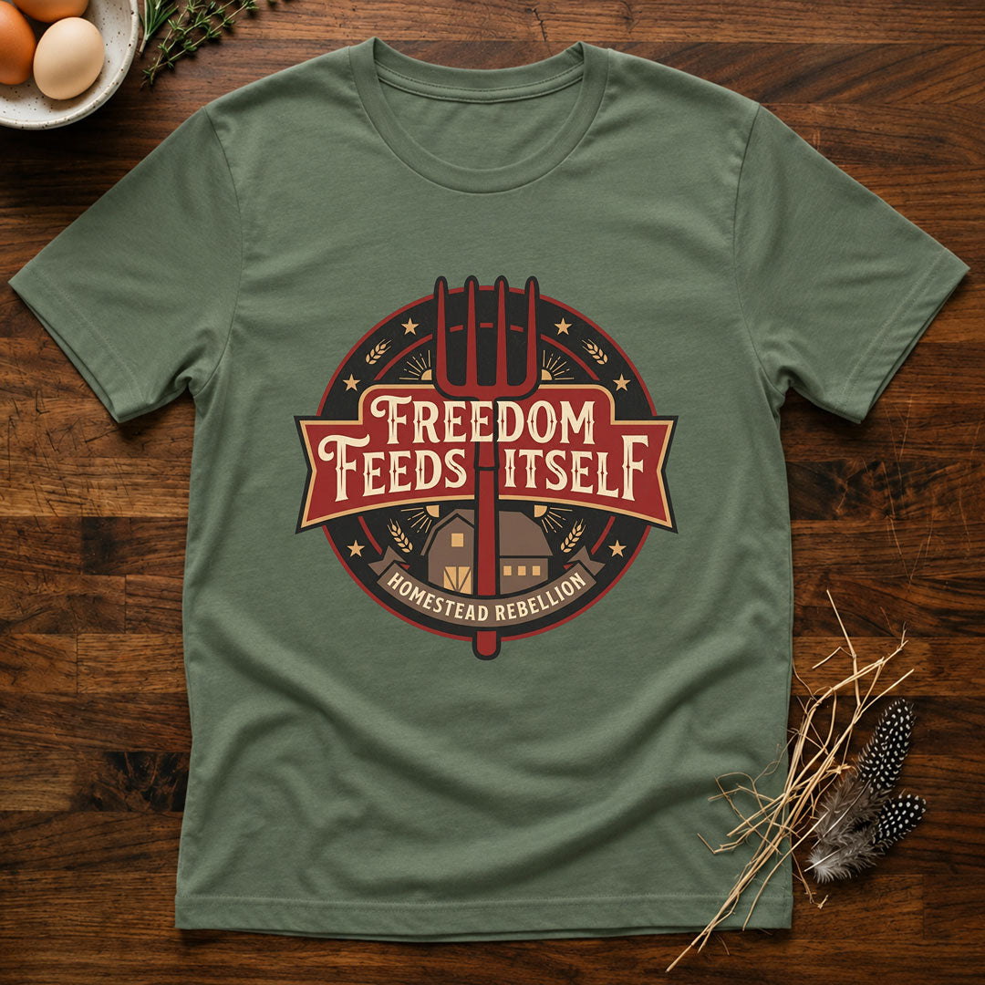 Freedom Feeds Itself - Banner - T-Shirt