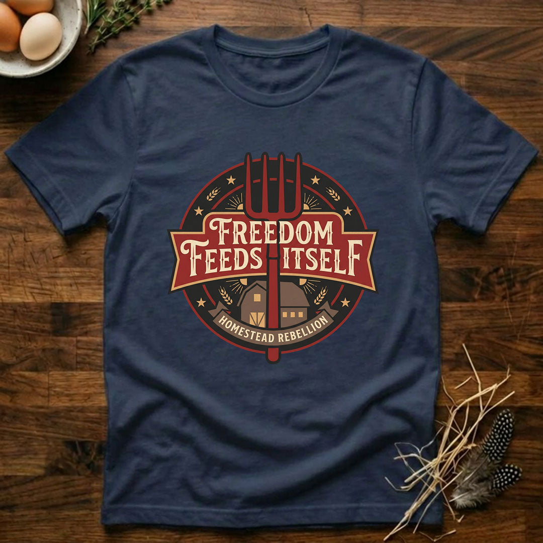 Freedom Feeds Itself - Banner - T-Shirt