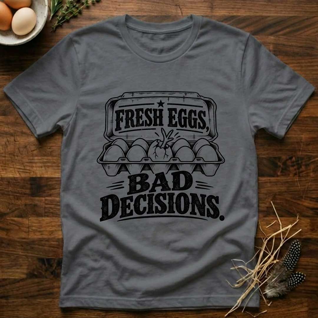 Fresh Eggs, Bad Decisions T-Shirt