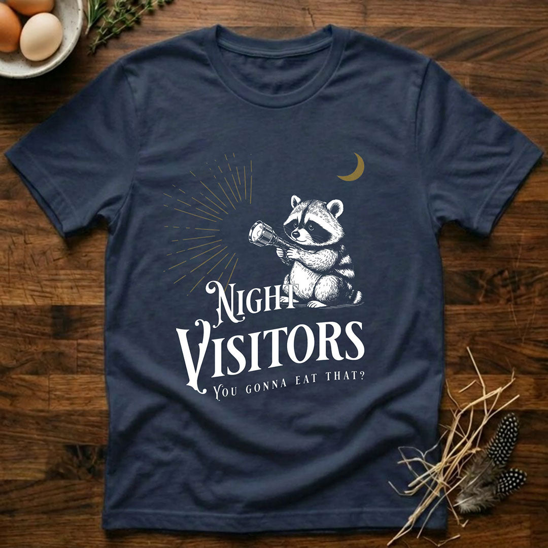 Night Visitors - Babby Racoon T-Shirt