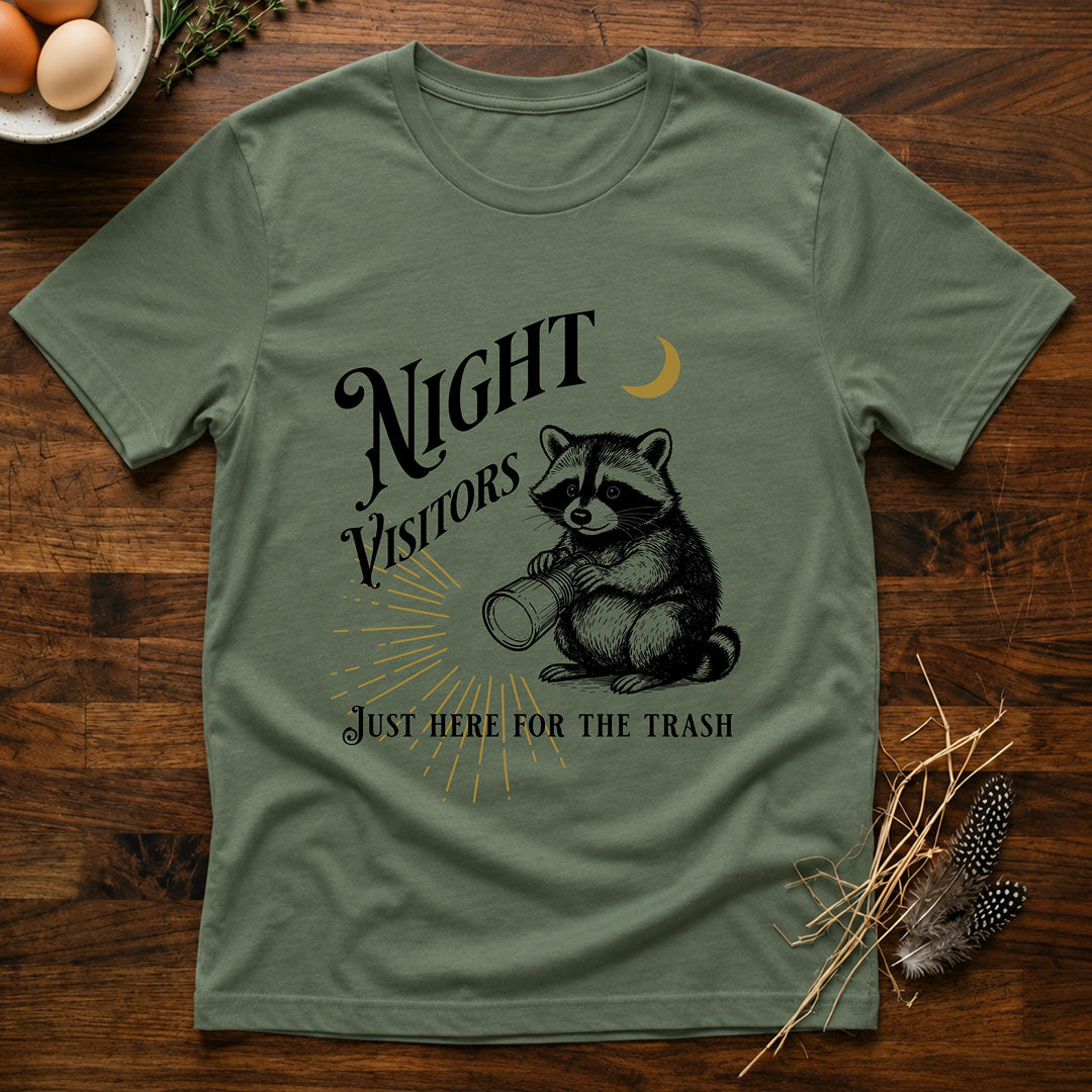 Night Visitors - Racoon T-Shirt