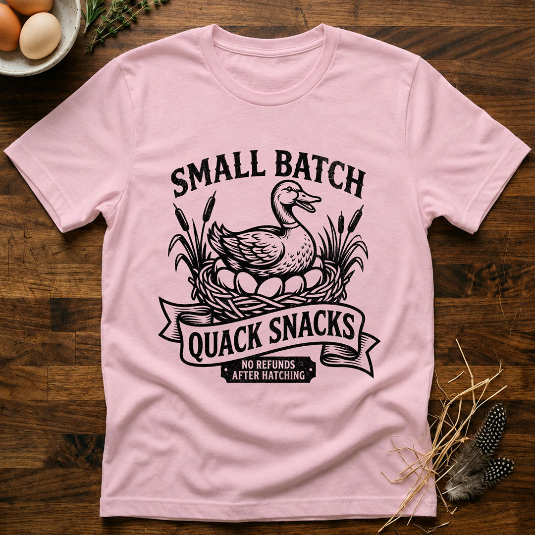 Small Batch Quack Snacks T-Shirt