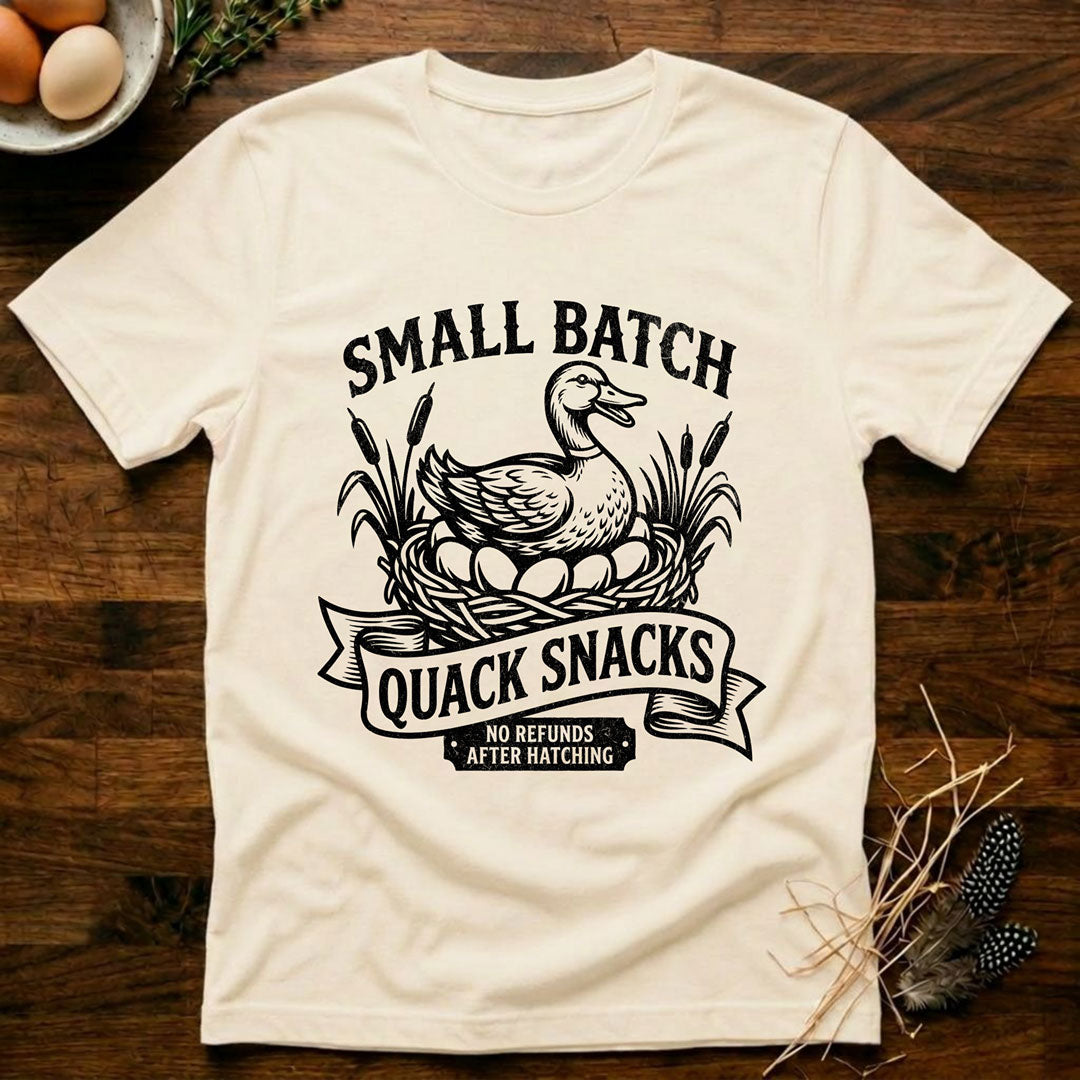 Small Batch Quack Snacks T-Shirt