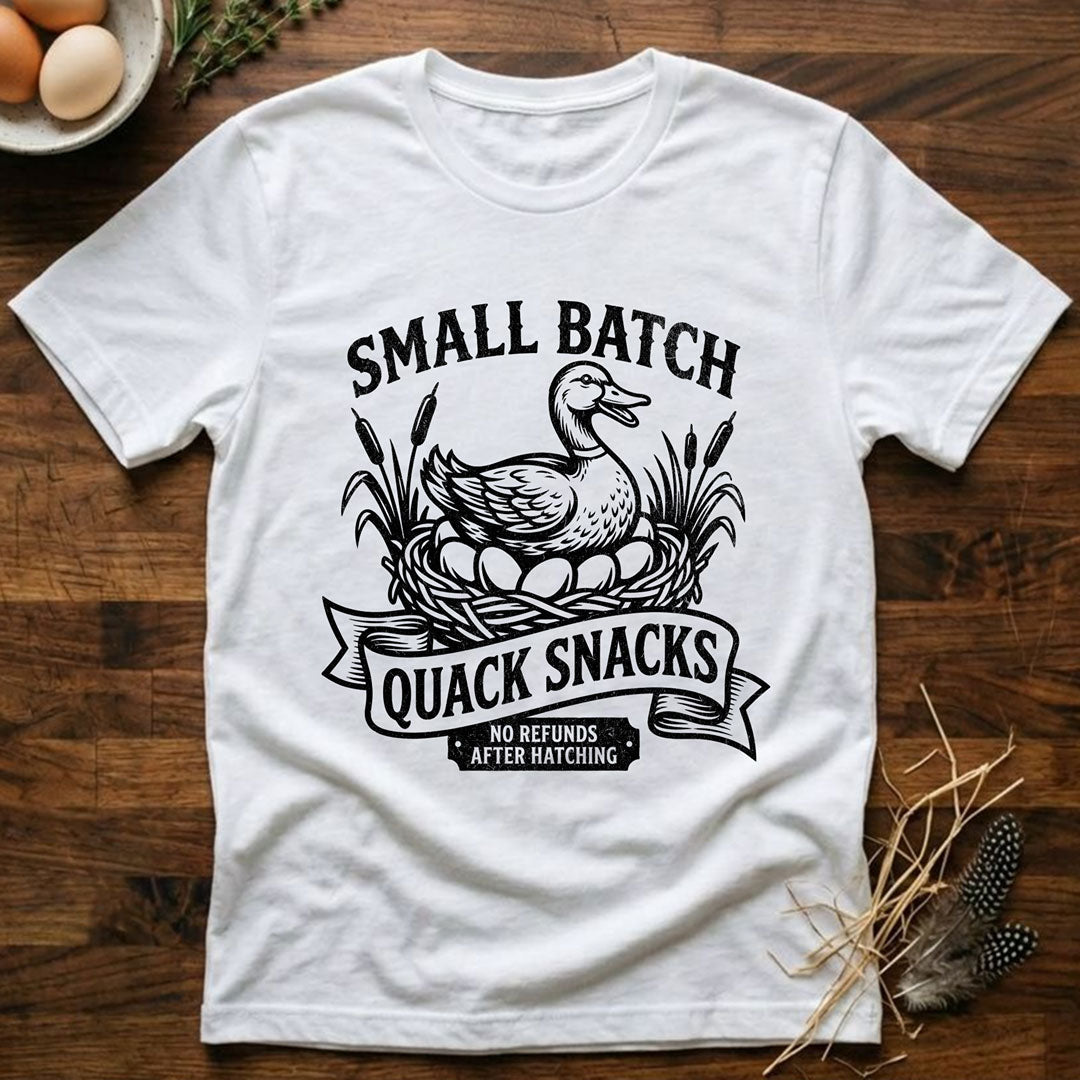 Small Batch Quack Snacks T-Shirt