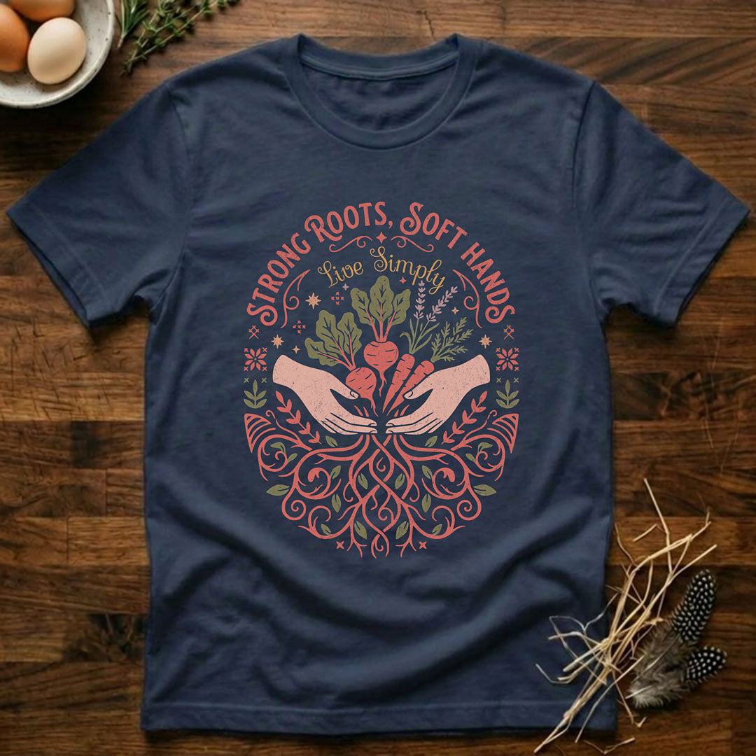 Strong Roots Soft Hands Organic Pattern T-Shirt